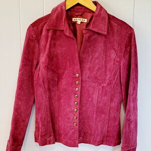 A.M.I Pink Suede Jacket